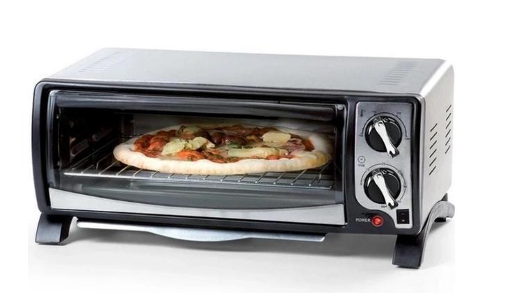 Mini oven Quigg, met grote pizzaplaat., Witgoed en Apparatuur, Ovens, Zo goed als nieuw, Vrijstaand, Oven, Minder dan 45 cm, Minder dan 45 cm