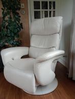 Himolla Relaxfauteuil,Beige leder XL uitvoering, Ophalen, Minder dan 75 cm, Leer, Zo goed als nieuw