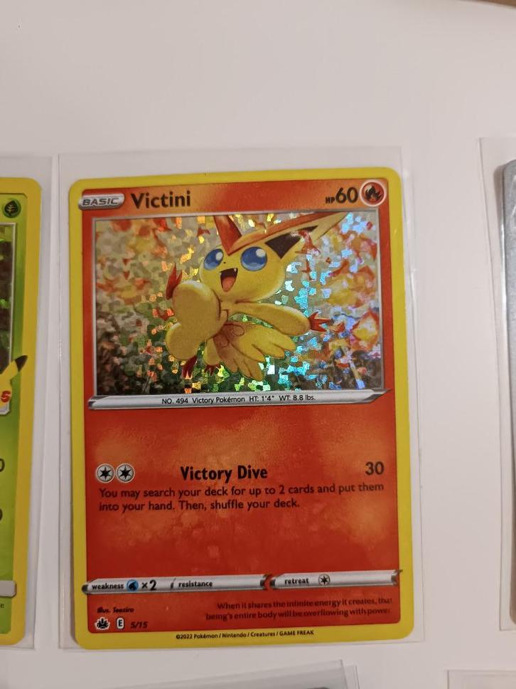 Victini #5 - MCD22 -McDonald's Match Battle 2022, Hobby en Vrije tijd, Verzamelkaartspellen | Pokémon, Zo goed als nieuw, Verzenden