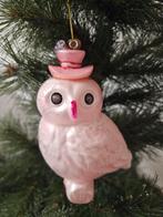 Kerstbal uil met muisje (glas), Diversen, Ophalen of Verzenden, Zo goed als nieuw