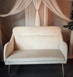 Cremekleurig bankje  alcantara 108 cm breed, Huis en Inrichting, Banken | Sofa's en Chaises Longues, Ophalen, Gebruikt, Minder dan 75 cm