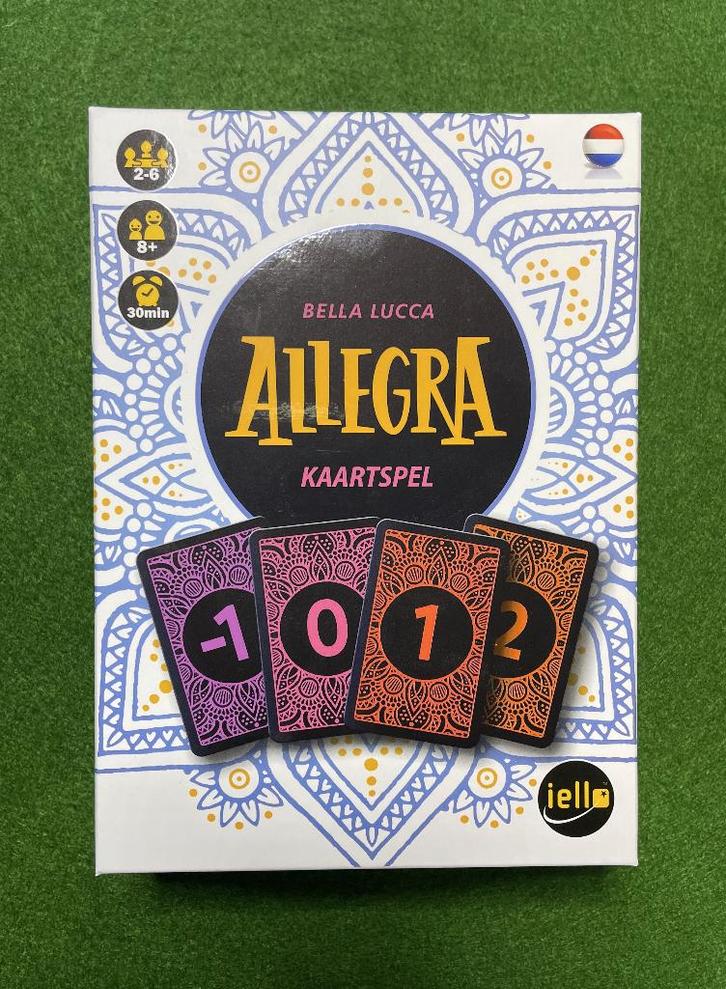 Allegra - Strategisch kaartspel, Hobby en Vrije tijd, Gezelschapsspellen | Kaartspellen, Zo goed als nieuw, Een of twee spelers