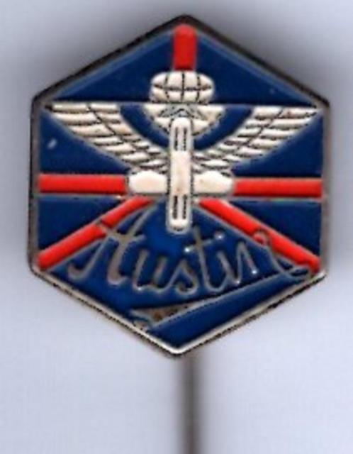 Austin blauw op zilverkleurig auto speldje ( A_052a ), Verzamelen, Speldjes, Pins en Buttons, Zo goed als nieuw, Speldje of Pin