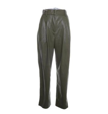 MSGM Groene Vegan Leather Broek Maat 34 Nieuw!  beschikbaar voor biedingen