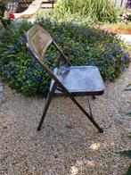 Metalen design klapstoel, Huis en Inrichting, Stoelen, Ophalen, Zo goed als nieuw, Eén
