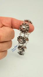 Antiek zilveren armband van Zeeuwse knoppen. Lengte: 19,5 cm, Ophalen of Verzenden, Zilver, Armband