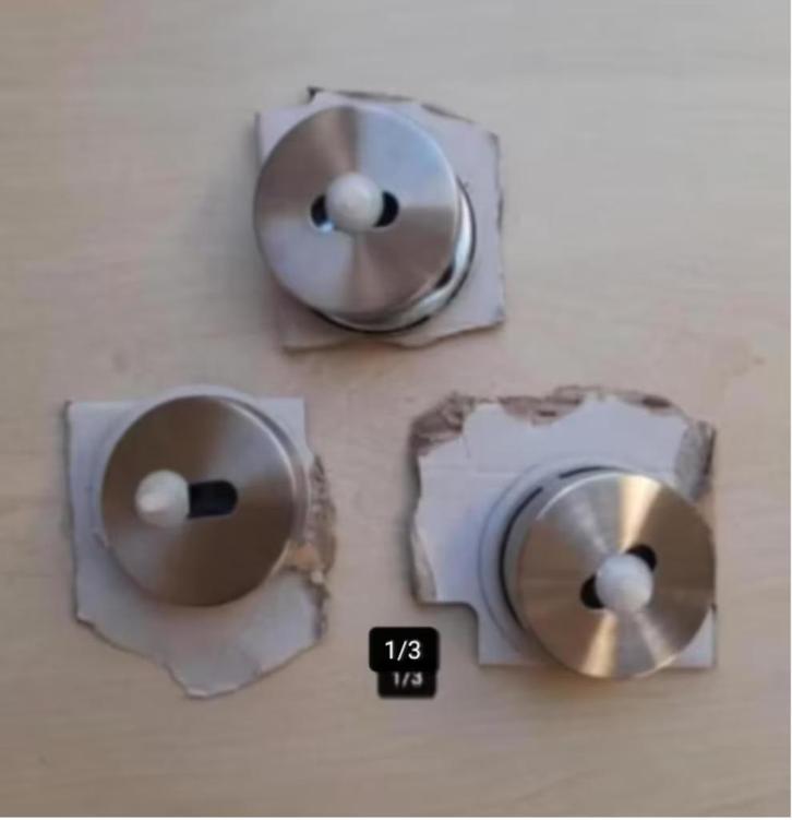 Sleutel Slot Rozet Sleutelplaatje RVS 3 sets van 2 stuks, Doe-het-zelf en Verbouw, Hang- en Sluitwerk, Nieuw, Overige typen, Rvs