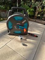Gardena slangenbox / slanghaspel 15m inclusief tuinspuit, Tuin en Terras, Ophalen, Zo goed als nieuw, Tuinslanghaspel