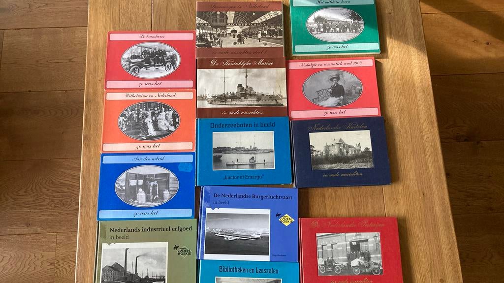 13 boeken in oude ansichtkaarten ansichten, Boeken, Geschiedenis | Stad en Regio, Zo goed als nieuw, Ophalen of Verzenden