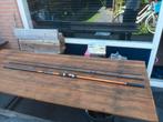 een zeehengel Okuma.450 cm en elf hengels voor roofvissen., Ophalen, Zo goed als nieuw, Overige houtsoorten