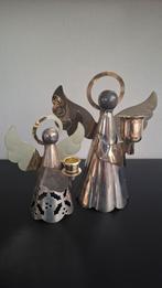 Vintage Kerstmis Engel kaarshouders metaal, Diversen, Kerst, Ophalen of Verzenden, Zo goed als nieuw