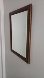 Mooie rechthoekige spiegel met bronze lijst, Ophalen of Verzenden, Zo goed als nieuw, Minder dan 100 cm, Rechthoekig