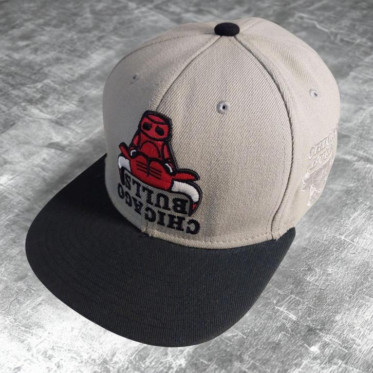 Chicago Bulls "Up side down" Mitchell & Ness, Kleding | Heren, Hoeden en Petten, Zo goed als nieuw, Pet, One size fits all, Verzenden