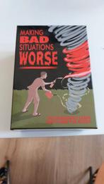 Manking bad situations worse spel, Hobby en Vrije tijd, Gezelschapsspellen | Kaartspellen, Ophalen of Verzenden, Zo goed als nieuw