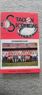 Programmaboekje Feyenoord-Ajax 09-12-1990, Verzamelen, Boek of Tijdschrift, Gebruikt, Ophalen of Verzenden, Feyenoord