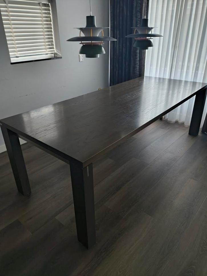 Bert Plantagie Dream eettafel smoked grey, Huis en Inrichting, Tafels | Eettafels, Gebruikt, 50 tot 100 cm, 200 cm of meer, Rechthoekig