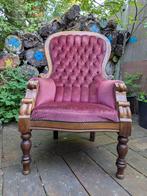 Vintage Barok stoel bordeaux rood, Antiek en Kunst, Antiek | Meubels | Stoelen en Banken, Ophalen