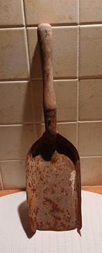 Antieke kolenschep-schop met houten handvat, Antiek en Kunst, Ophalen of Verzenden