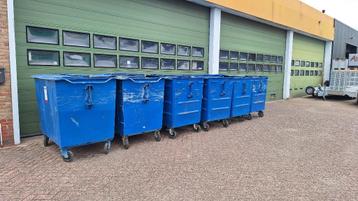 afvalcontainer papiercontainer staal 800 L 1.000 L 1.500 L beschikbaar voor biedingen