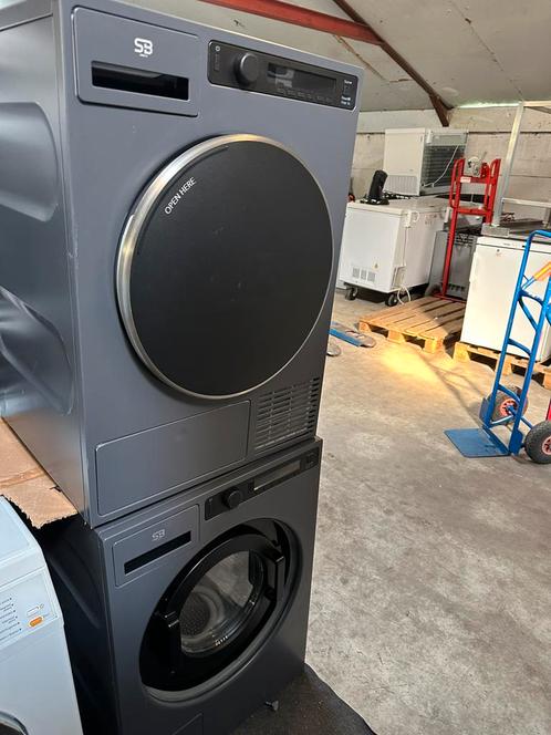 SB wasmachine 8kg setje condensdroger A+++  professionele, Witgoed en Apparatuur, Wasmachines, Zo goed als nieuw, Bovenlader, 6 tot 8 kg