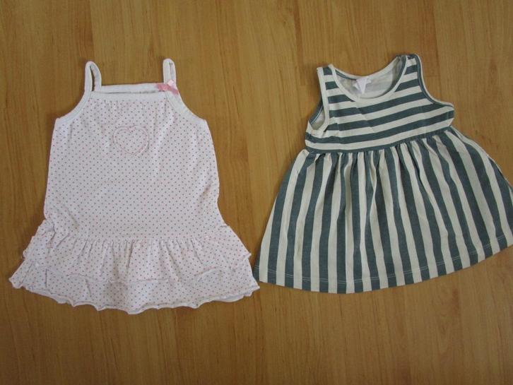 Hema + Newborn - twee schattige zomerjurkjes maat 62, Kinderen en Baby's, Babykleding | Maat 62, Zo goed als nieuw, Meisje, Jurkje of Rokje