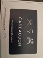 Westcord cadeaubon twv 150,-, Ophalen of Verzenden