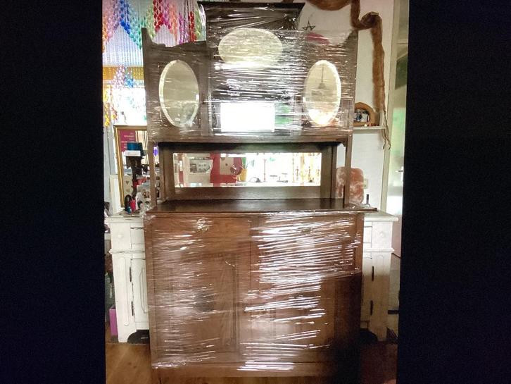 Grootmoeders kast 2 - delig. Nu  € 99,00, Antiek en Kunst, Antiek | Meubels | Kasten, Ophalen