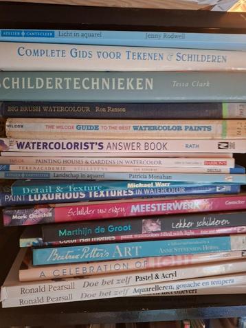 Teken/schilder/hobby en dierenboeken - tegen staffelprijs beschikbaar voor biedingen