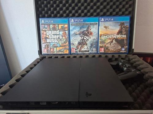 PS4 met 3 Games (Defecte Controller), Spelcomputers en Games, Spelcomputers | Sony PlayStation 4, Zo goed als nieuw, Original