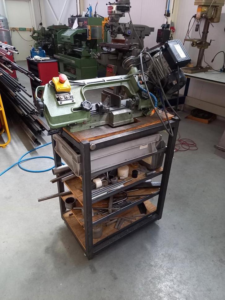 Huvema bandzaagmachine, Doe-het-zelf en Verbouw, Gereedschap | Zaagmachines, Gebruikt, 1200 watt of meer, 70 mm of meer, Ophalen of Verzenden