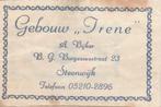 gebouw Irene B Borgesiusstraat Steenwijk - A Bijker, Ophalen of Verzenden