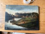 J. van der Heijden - Biesbosch schilderij, Antiek en Kunst, Kunst | Schilderijen | Klassiek, Ophalen of Verzenden