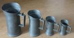 Hollandse maatbeker set tin, volgnr 7, Antiek en Kunst, Antiek | Tin, Ophalen of Verzenden