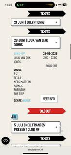 1x Luuk van dijk 10 hours, Tickets en Kaartjes