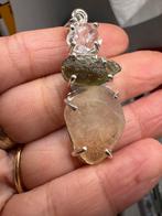 Moldaviet Herkimer LDG Hanger - 925 Zilver, Nieuw, Ophalen of Verzenden, Met edelsteen, Zilver