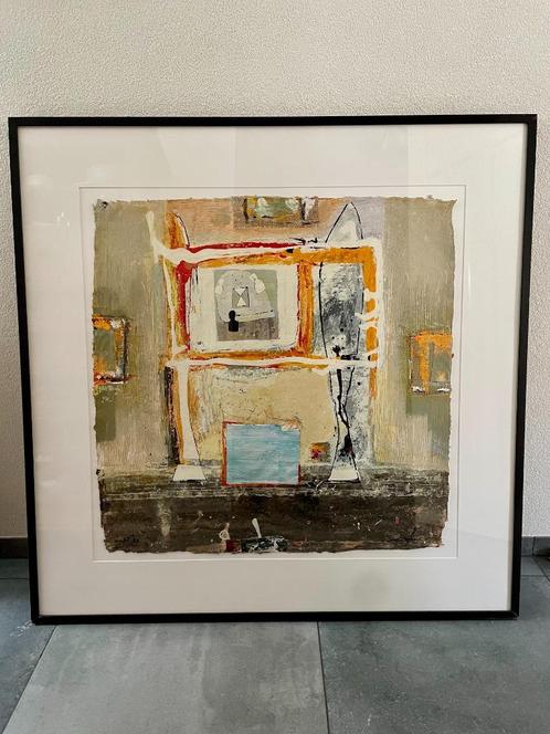 Kantcho Kanev - Zeefdruk -  Z.T- Ingelijst - Nr. 87, Antiek en Kunst, Kunst | Litho's en Zeefdrukken, Verzenden