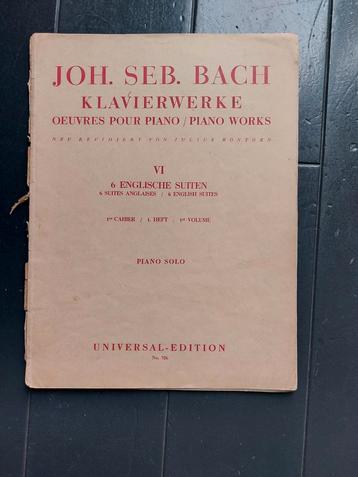 J.S. Bach Engelse suites  beschikbaar voor biedingen
