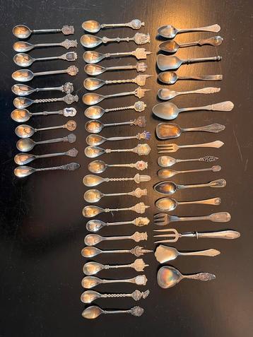 Antieke Lepeltjes en Vorkjes Collectie Bestek Diverse merken beschikbaar voor biedingen