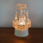Plafondlamp, tafellamp, brutalistisch glas, vintage, ‘60/70, Huis en Inrichting, Lampen | Tafellampen, Ophalen of Verzenden, Zo goed als nieuw