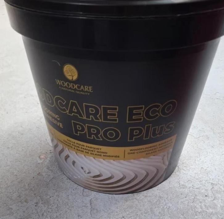 Hout parketlijm - Woodcare eco pro plus, Huis en Inrichting, Stoffering | Vloerbedekking, Nieuw, Parket, 75 m² of meer, Ophalen