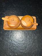 Houten kruiden set met lepels, Ophalen of Verzenden, Zo goed als nieuw