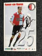 Feyenoord spelerskaart Van Haaren met handtekening, Verzamelen, Sportartikelen en Voetbal, Ophalen of Verzenden, Zo goed als nieuw