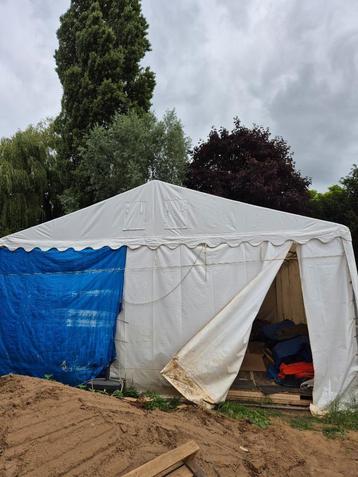 frame van grote PVC opslag/werktent 6x10 m Profitent24 beschikbaar voor biedingen