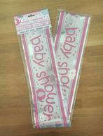 Banner baby shower olifantje roze | babyshower meisje, Nieuw, Versiering, Ophalen of Verzenden, Geboorte of Huwelijk