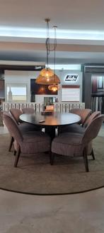Elegante Buddha+Moon Passe-Partout Eettafel met Stoelen, Huis en Inrichting, Ophalen of Verzenden, Zo goed als nieuw, Modern, 6 tot 8 stoelen