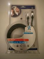 FireWire male 4P naar female 9P 5 meter IEEE1394B NIEUW, Ophalen of Verzenden, Nieuw