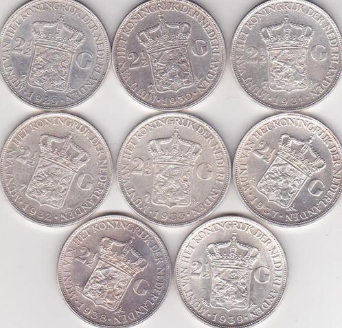 WILHELMINA RIJKSDAALDERS, Postzegels en Munten, Munten | Nederland, 2½ gulden, Koningin Wilhelmina, Verzenden