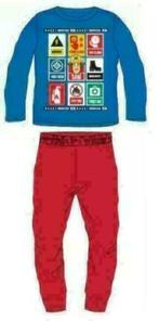 Brandweerman Sam Pyjama - Blauw/Rood - Maat 110 - 128 - 134, Ophalen of Verzenden, Nieuw, Jongen, Nacht- of Onderkleding