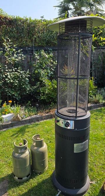 Terras verwarmer/sfeer inclusief 2 gasflessen  beschikbaar voor biedingen