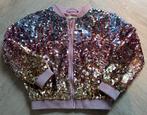 Pailletten jasje roze zilver goud glitters maat 116, Ophalen of Verzenden, Zo goed als nieuw, Meisje, Jas